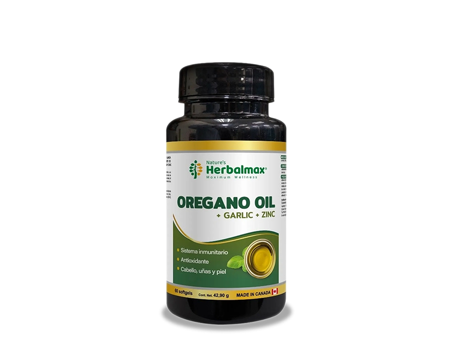 Aceite de Oregano + zin + ajo