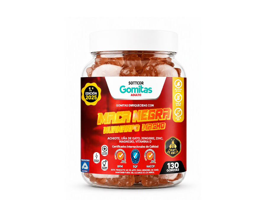 Gomitas Adulto Maca Negra y Huanarpo Macho (130 gomitas)