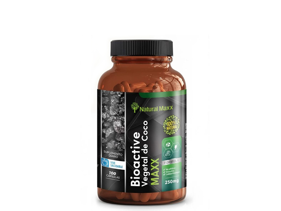 Carbón Activado de Coco - Bioactive Vegetal Cápsulas