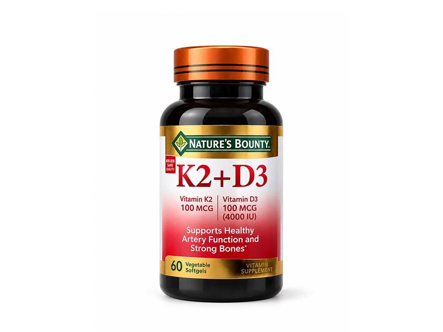 Nature's Bounty K2 + D3 (60 cápsulas)