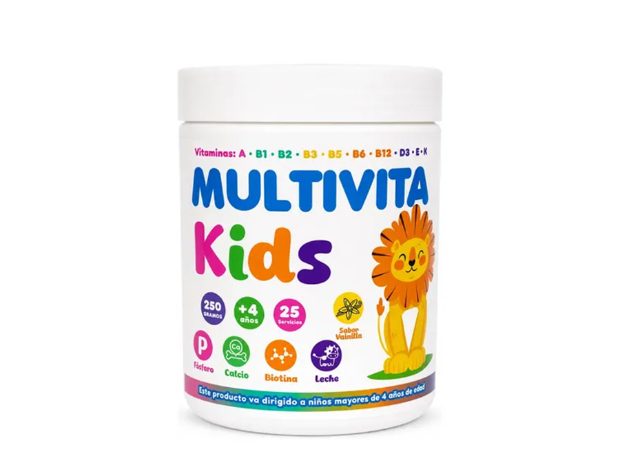 Multivita Kids para niños Sabor Vainilla (250g)