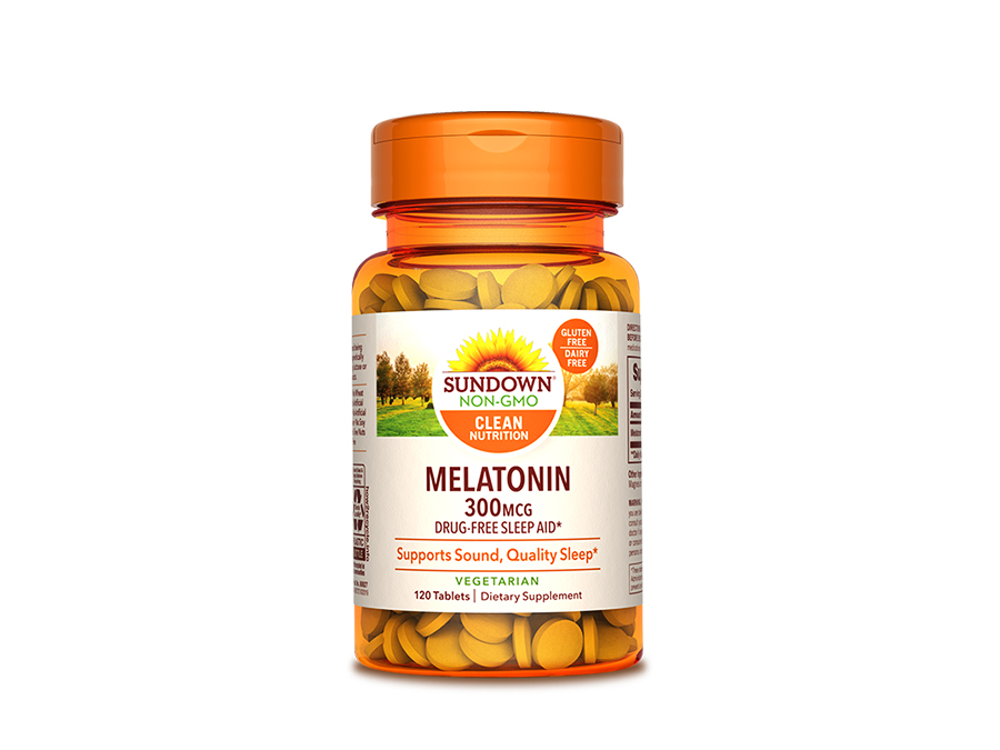 Melatonina Sundown Non-GMO 300 mcg (120 tabletas)